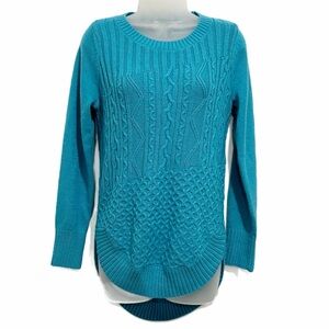 New York & Company SoHo aqua/green hi-lo sweater. Size S.